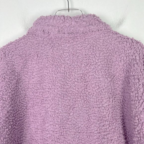 NWT Universal Thread Collared Sherpa Bomber Jacket Mauve Magic Size Large L NEW - Picture 10 of 14